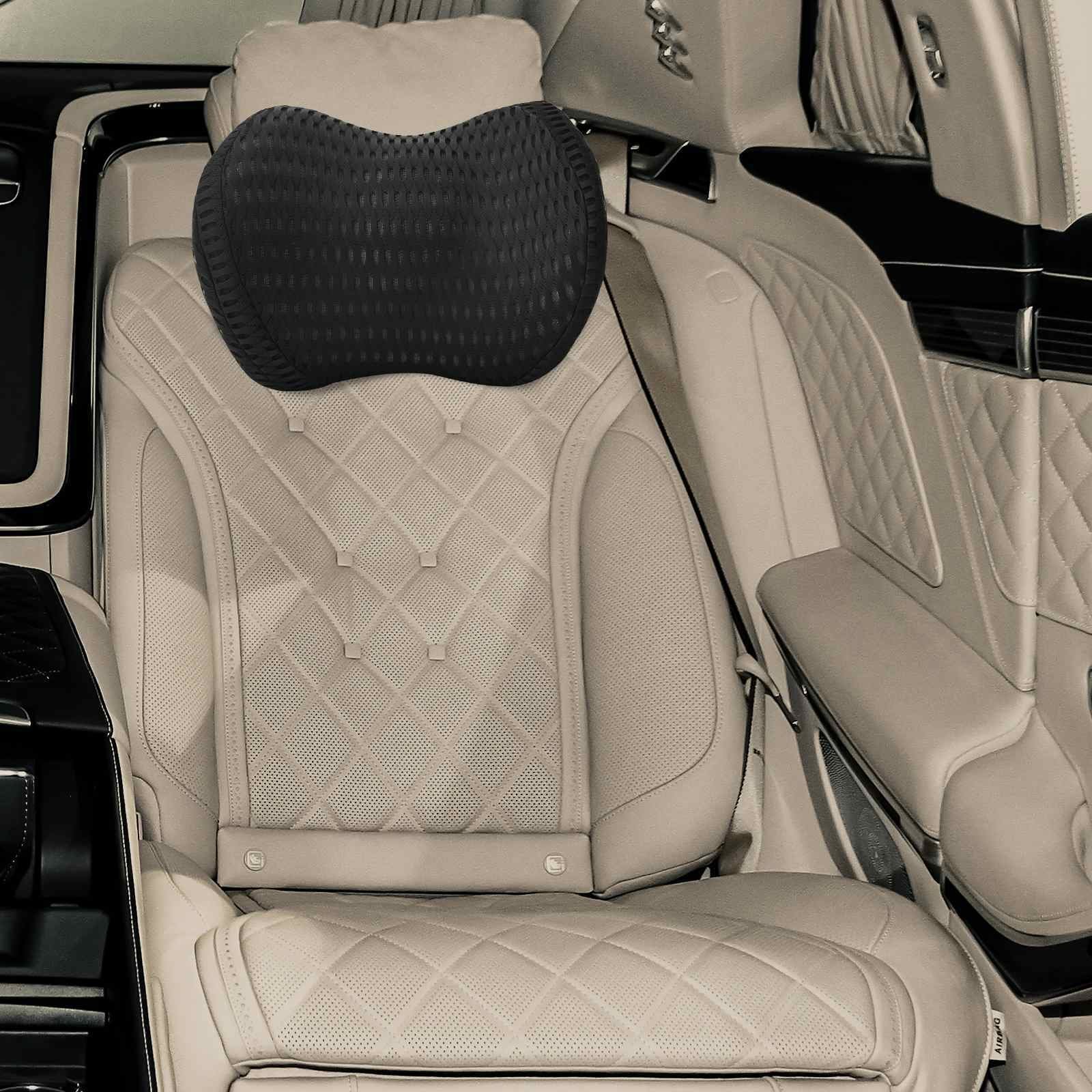 vidaXL Poduszka z poduszką czarny 31 x 23 x 14 cm 4D Siateczka