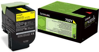Toner Lexmark 70C20Y0 Yellow Oryginał (70C20Y0)