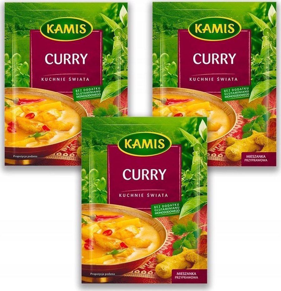 Kamis Kamis Kuchnie świata Curry Mieszanka przyprawowa 20 g x 3 sztuk