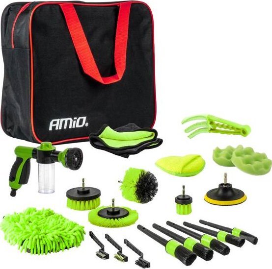 Zestaw detailingowy do czyszczenia samochodu auto detailing 21 el. AMIO-04330