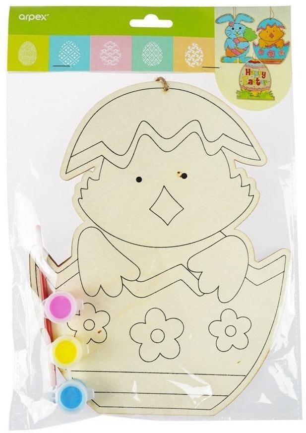 Arpex Drewniana ozdoba zrób to sam - kurczak