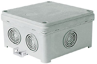 Simet Puszka n/t z dławicą IP54 90x90mm szara 35220002