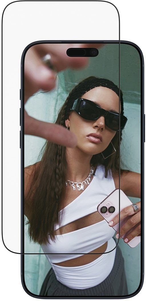 PanzerGlass Ochrona ekranu Czarna ramka iPhone 17 Pro Max | Ultra-szerokie dopasowanie z Aplikacją na sucho, Odporny na zarysowania, Odporny na wstrzą