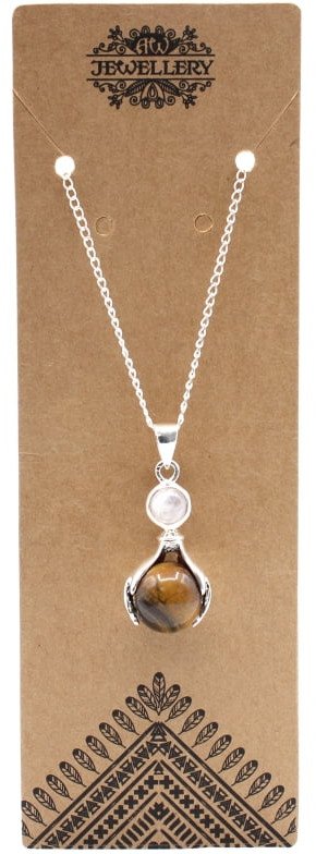 Wisiorek z kulą - Tygrysie Oko