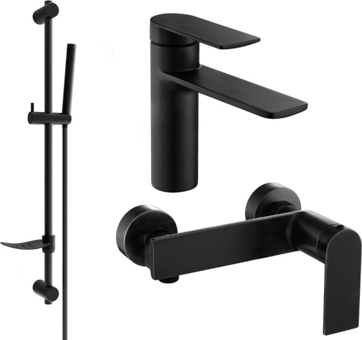 Mexen Mexen Zero DF70 zestaw prysznicowy, czarny - 71104DF70-70