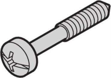 SCHROFF SCHROFF Śruba kołnierzowa z rowkiem krzyżowym/rowkowym, M2,5x12,3 mm, stal nierdzewna, 100 szt.