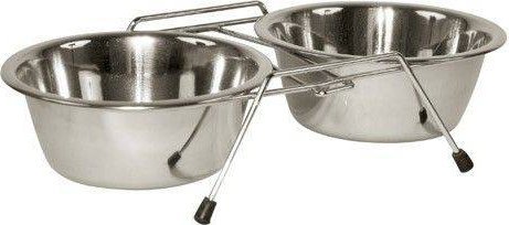 Kerbl KERBL Stojak podwójny z miskami dla psa 2 x 900 ml