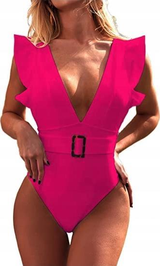 Pan i Pani Gadżet Strój kąpielowy jednoczęściowy V-neck