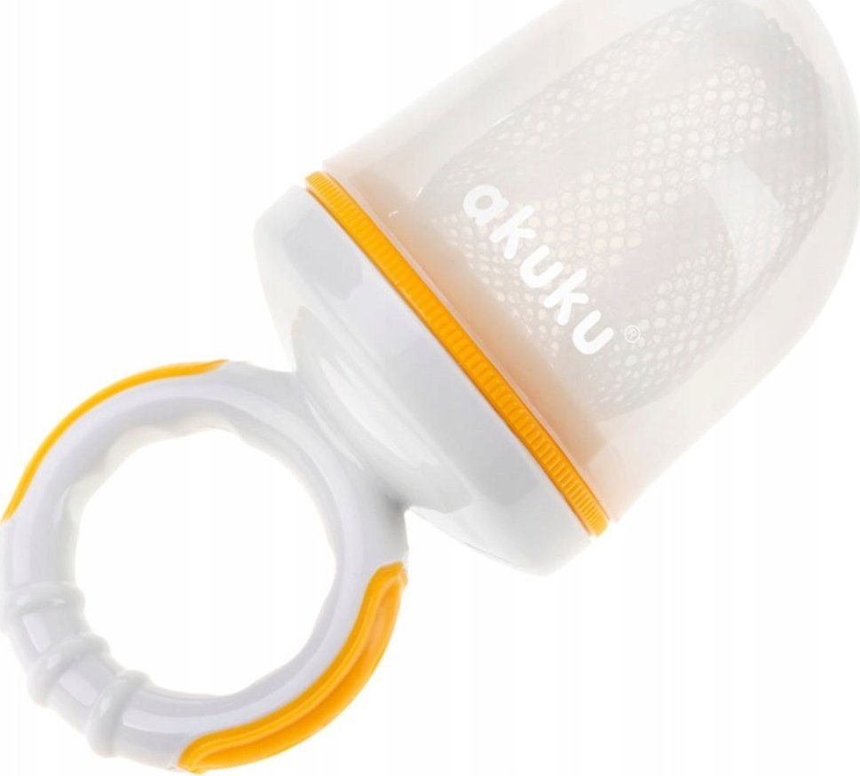 Akuku Gryzak do podawania pokarmu żółty 6m+ Akuku