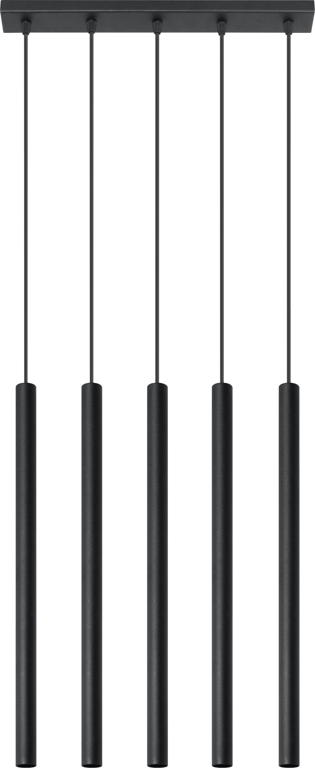 Lampa wisząca Sollux Lampa Wisząca PASTELO 5 Czarna