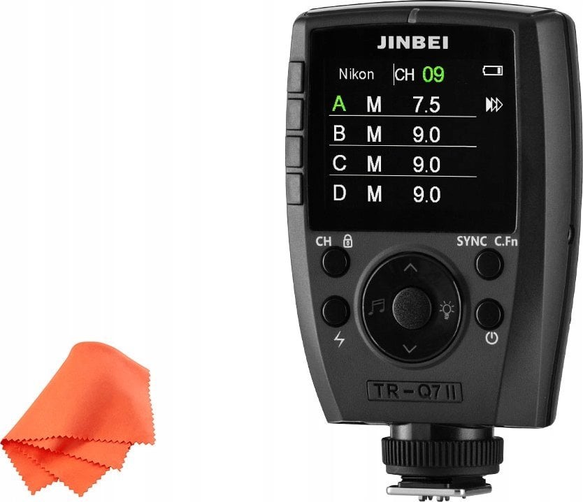 Jinbei Radiowy wyzwalacz bateryjny Jinbei TR-Q7II z uniwersalną stopką