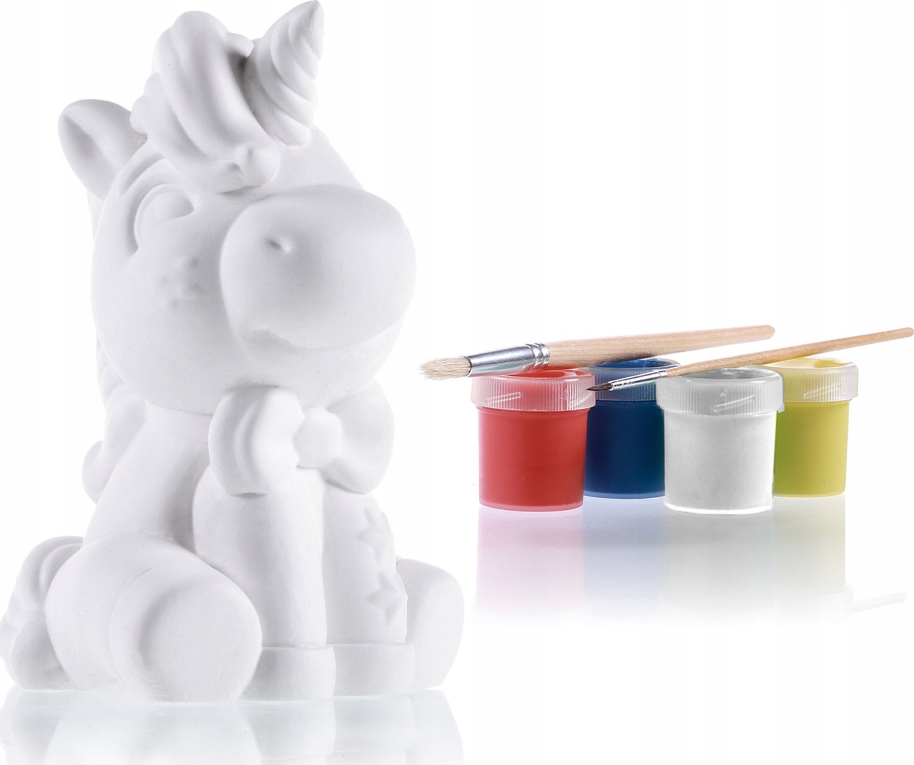 Kolorowanka 3D Jednorożec Figurka gipsowa Malowanka