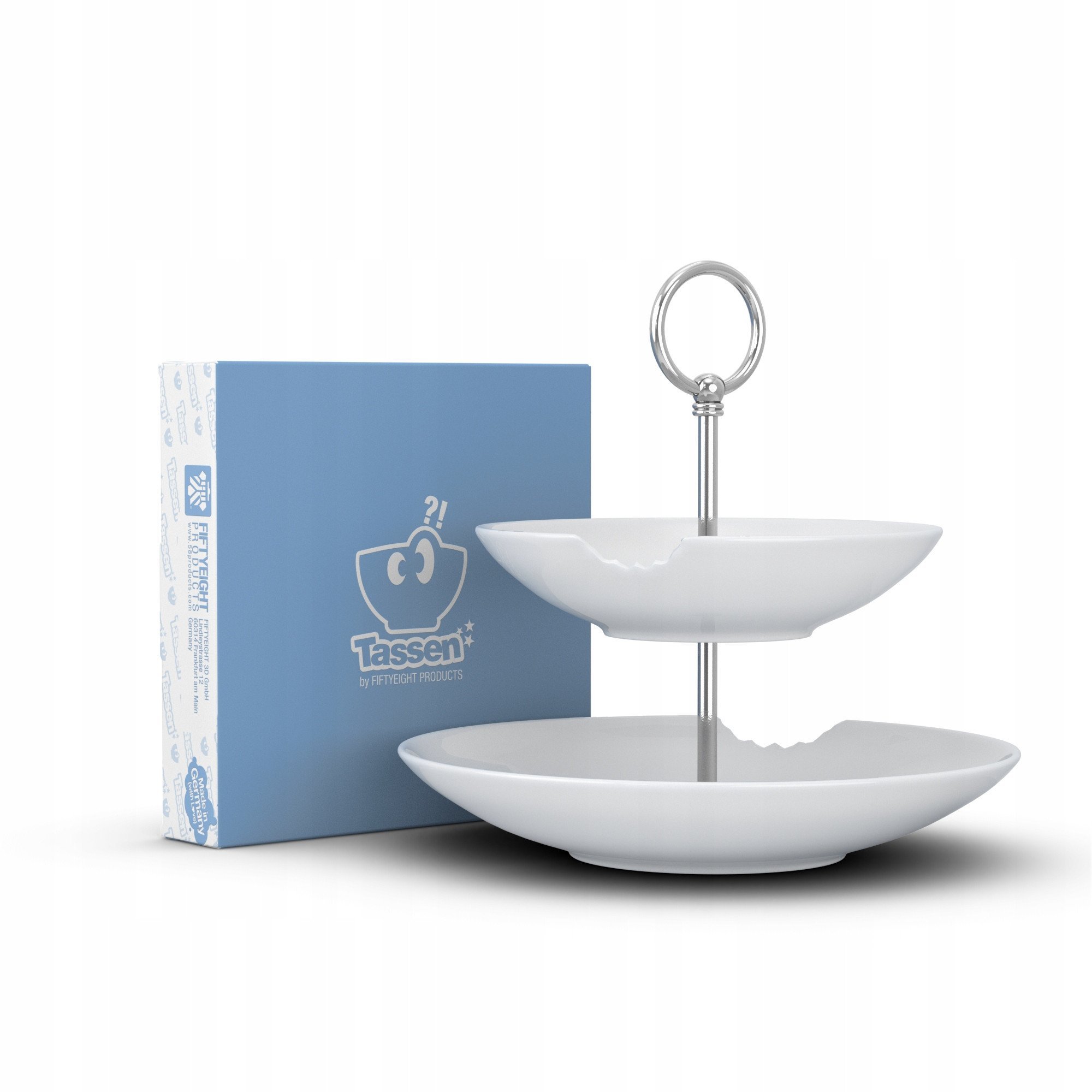 FIFTYEIGHT Food-Tempel 2 Stufig, tiefe Teller mit Biss