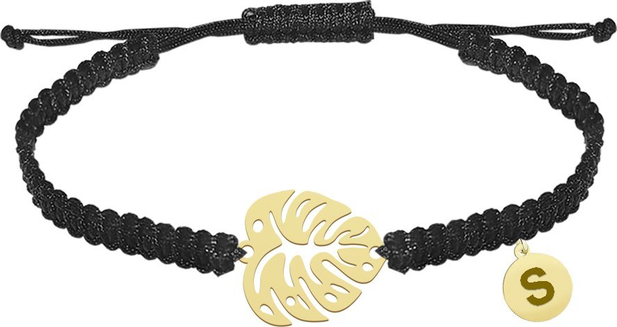 Radziszewska Jewellery Liść Monstery Bransoletka srebro pozłacane GRAWER