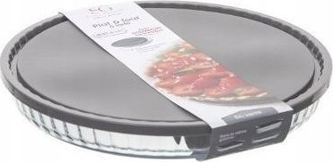 Secret de GourmetSzklana forma do pieczenia tarty z pokrywką