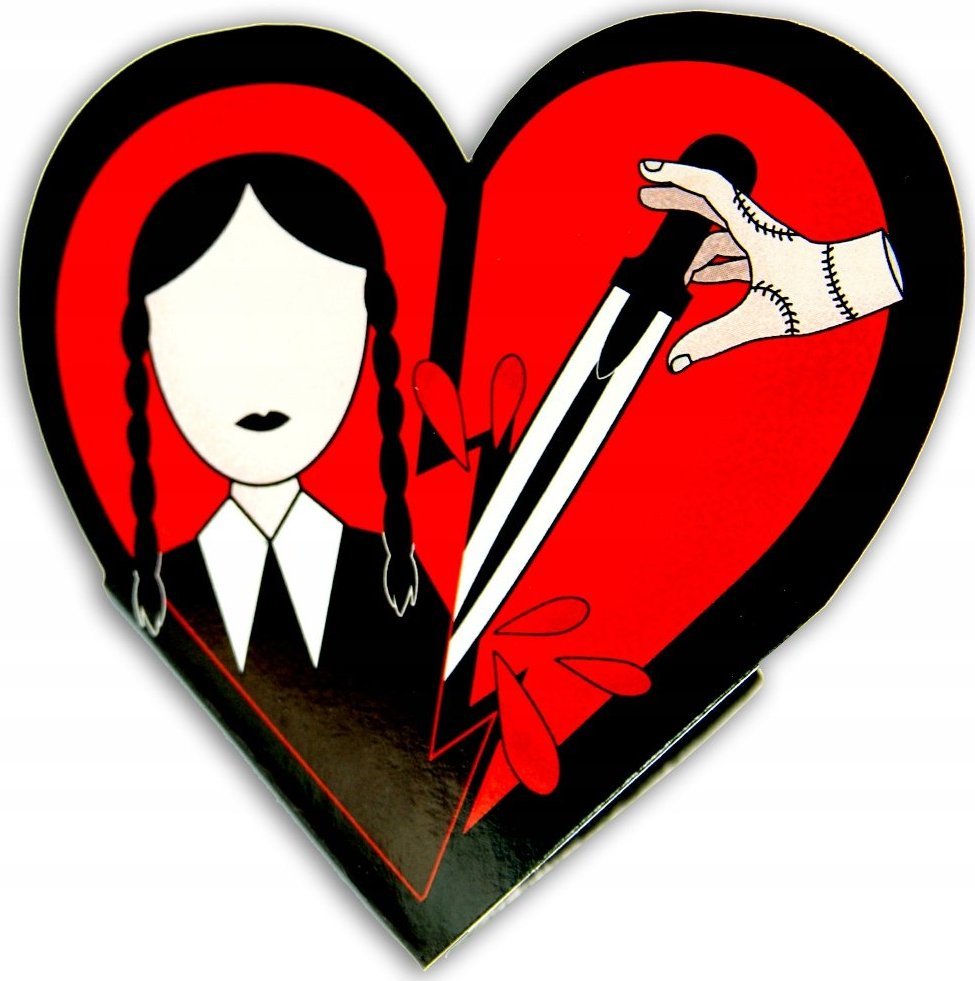 Wołoszyn KSIĄŻECZKI Z ZAPAŁKAMI SERCE WEDNESDAY ADDAMS