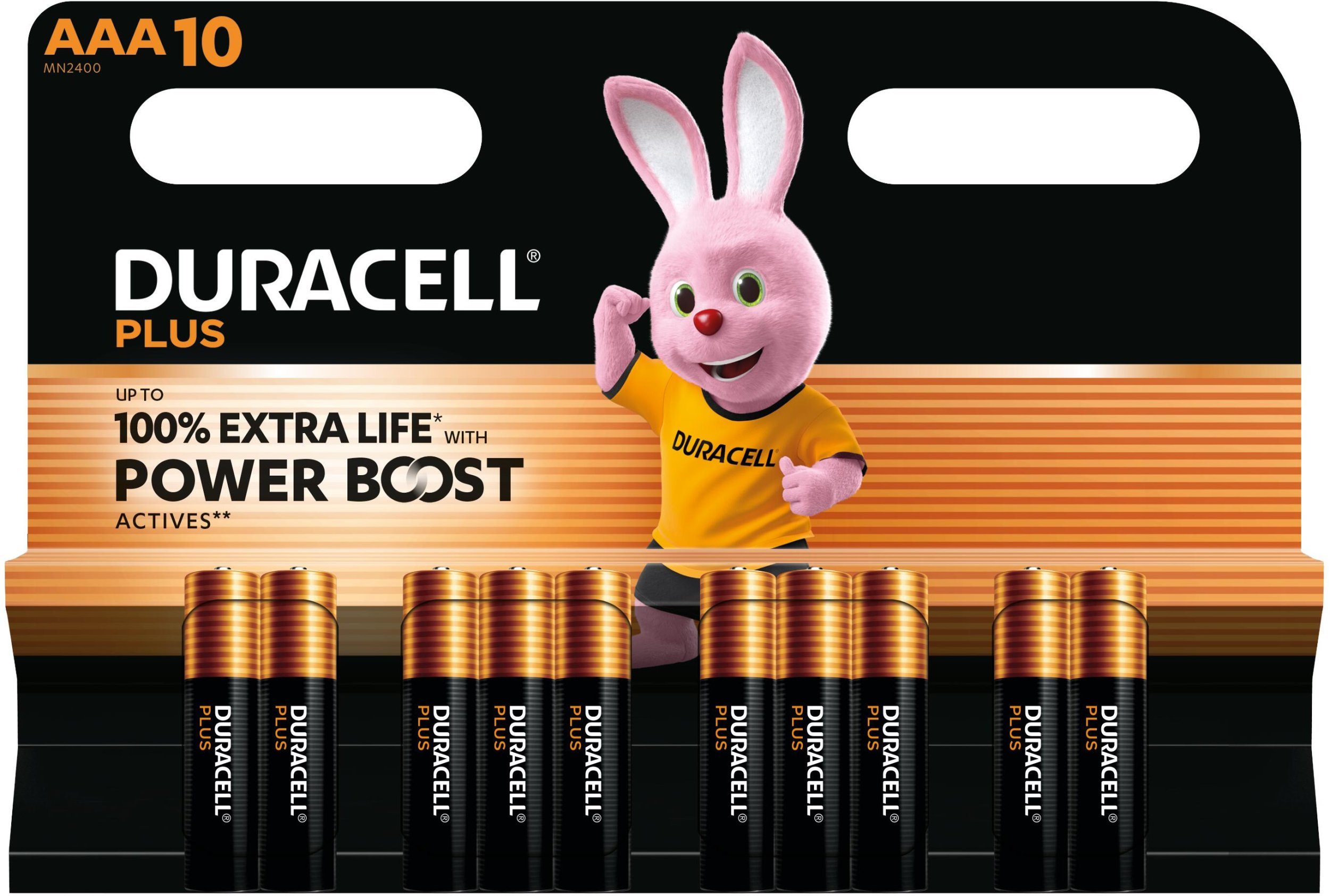 Duracell 1x10 Plus Power Boost Micro MN2400 AAA LR03 1,5V