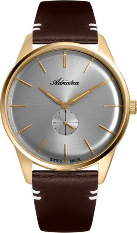 Zegarek Adriatica Zegarek męski Adriatica A8264.1217Q brązowy