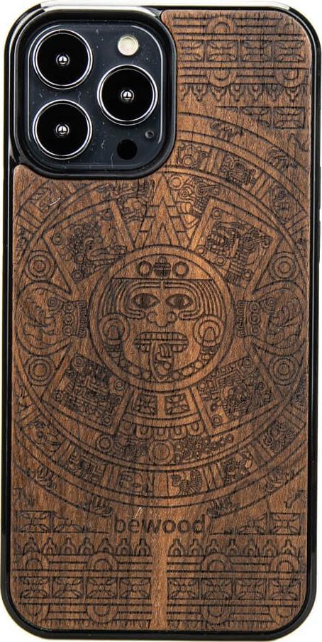 BeWood Drewniane Etui iPhone 13 Pro Max KALENDARZ AZTECKI ZIRICOTE