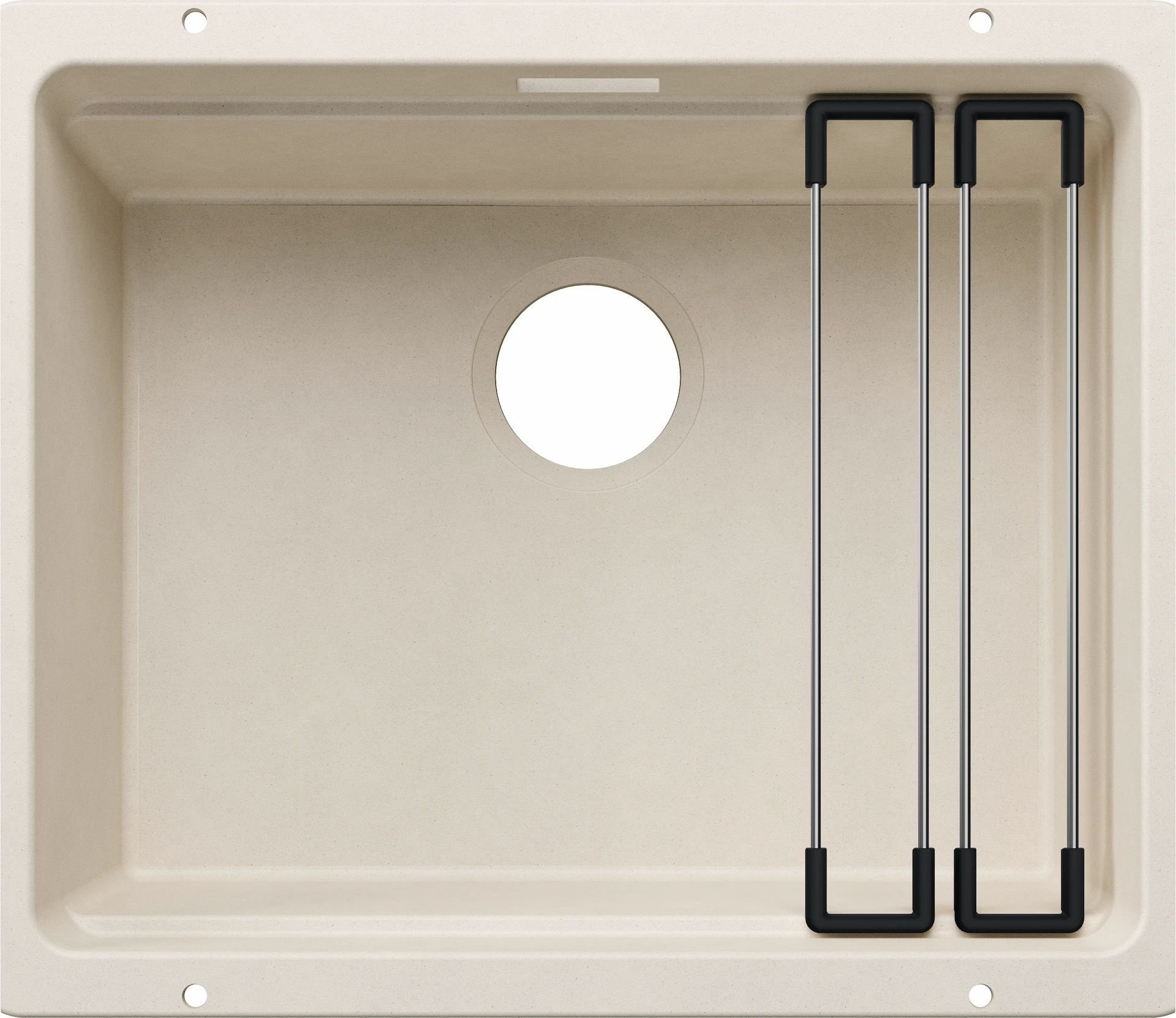 Zlewozmywak Blanco BLANCO ETAGON 500-U Silgranit delikatny biały, bez armatury, szyny