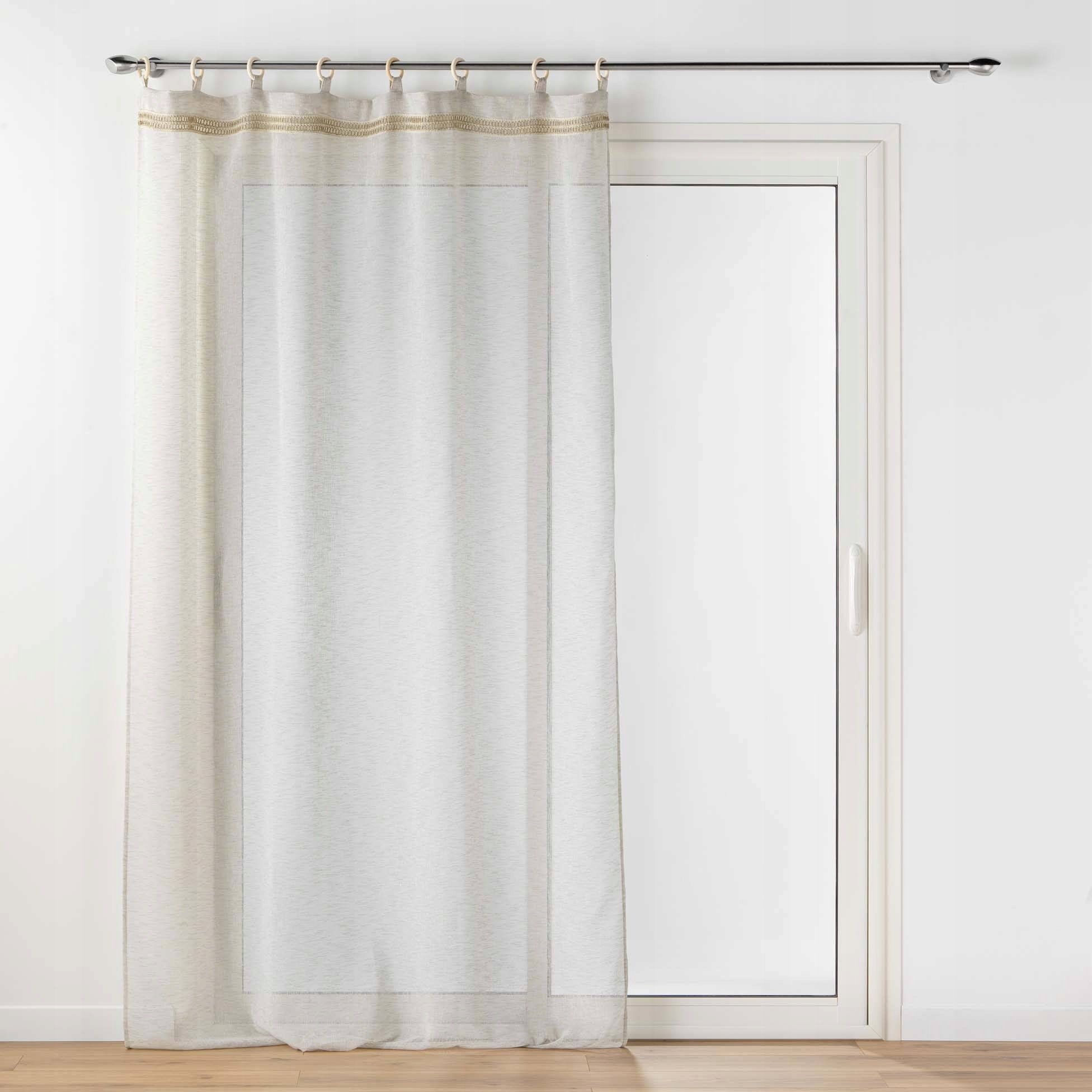 Douceur d`Interieur Firana na drewnianych kółkach MILEO, 140 x 240 cm