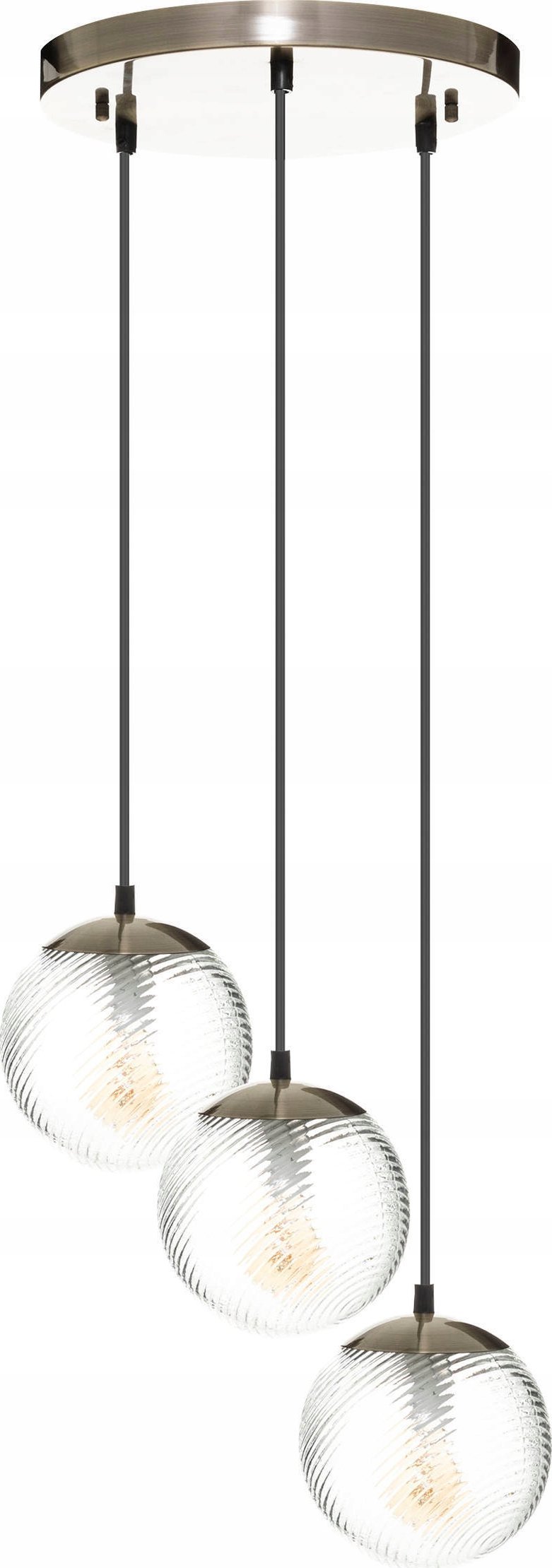 Atmosphera Lampy wiszące do salonu, szklane kule, Ø 15 cm