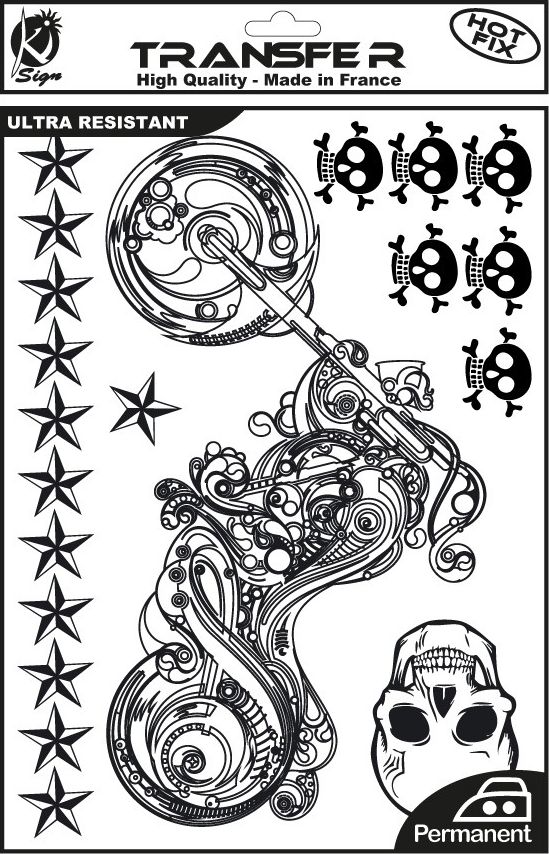 Ki-Sign Naprasow. A4 Czarna Motocykl