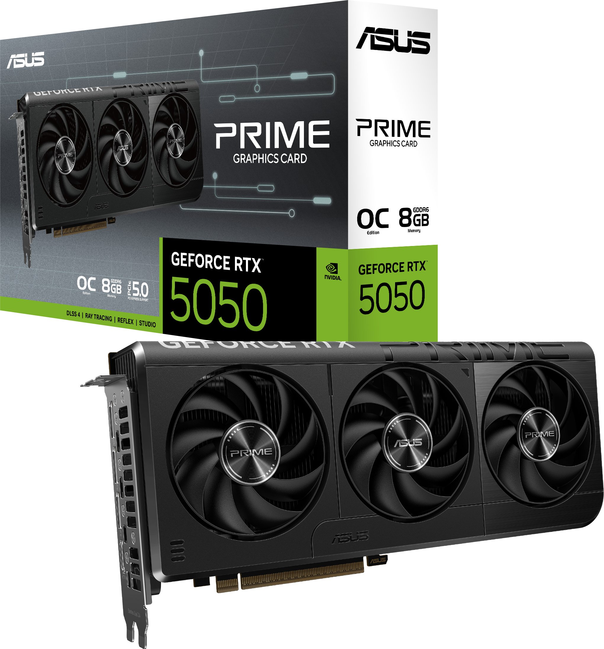 Karta graficzna Asus Prime GeForce RTX 5050 OC 8GB GDDR6 DLSS4 (PRIME-RTX5050-O8G)