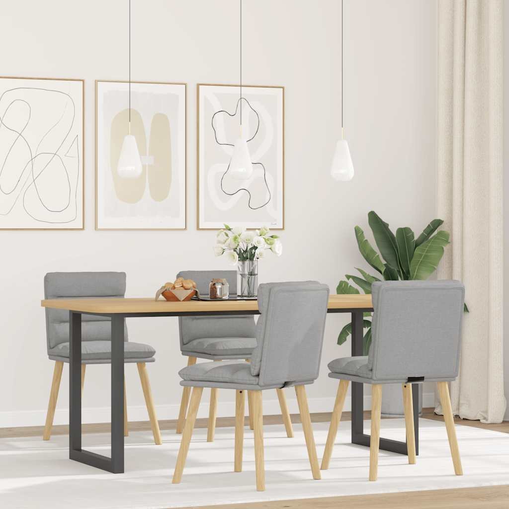 Jana Krzesła do jadalni 4 szt. Tkanina Cloud Grey