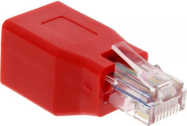 InLine Krosowy Adapter RJ45 męski - żeński (69994K)