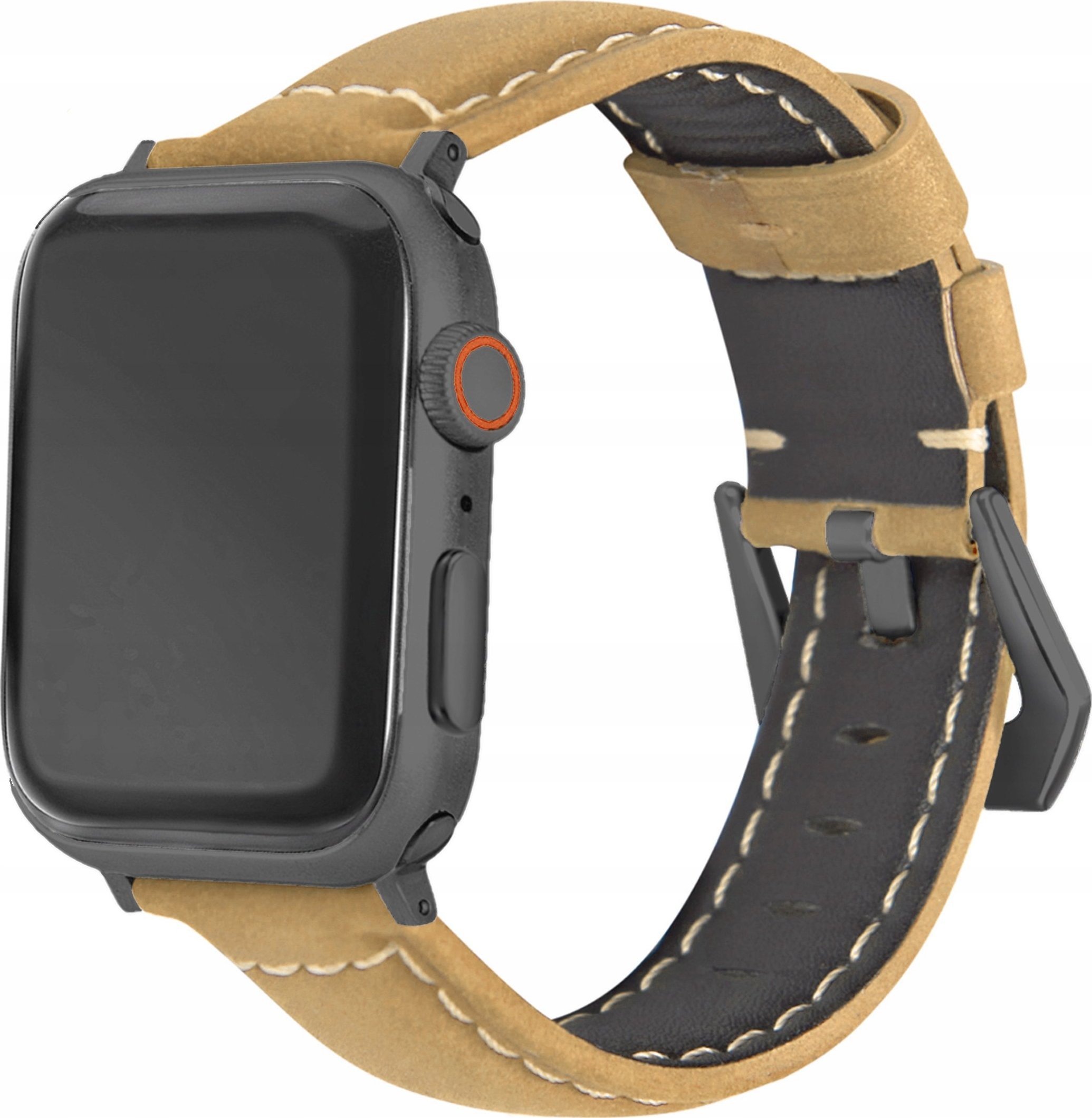 4TechGoods PASEK SKÓRZANY DO APPLE WATCH 3 5 6 7 SE 42/44/45