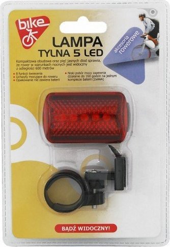 Profast Lampa rowerowa tylna podsiodełkowa 5 LED