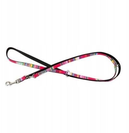 Barry King Smycz dla psa, wzór mozaikowy, regulowana, 10MM/220CM różowa