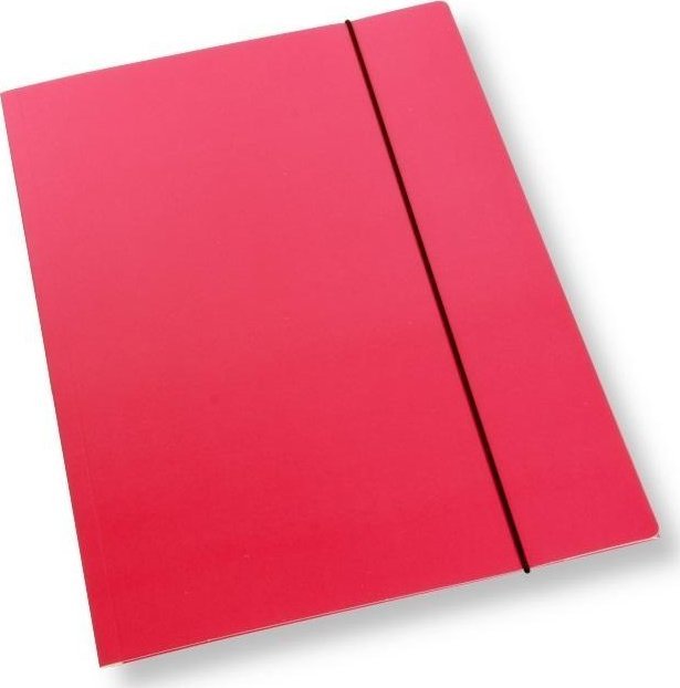 Teczka A4 z gumką lakier różowa 350gsm (10szt)
