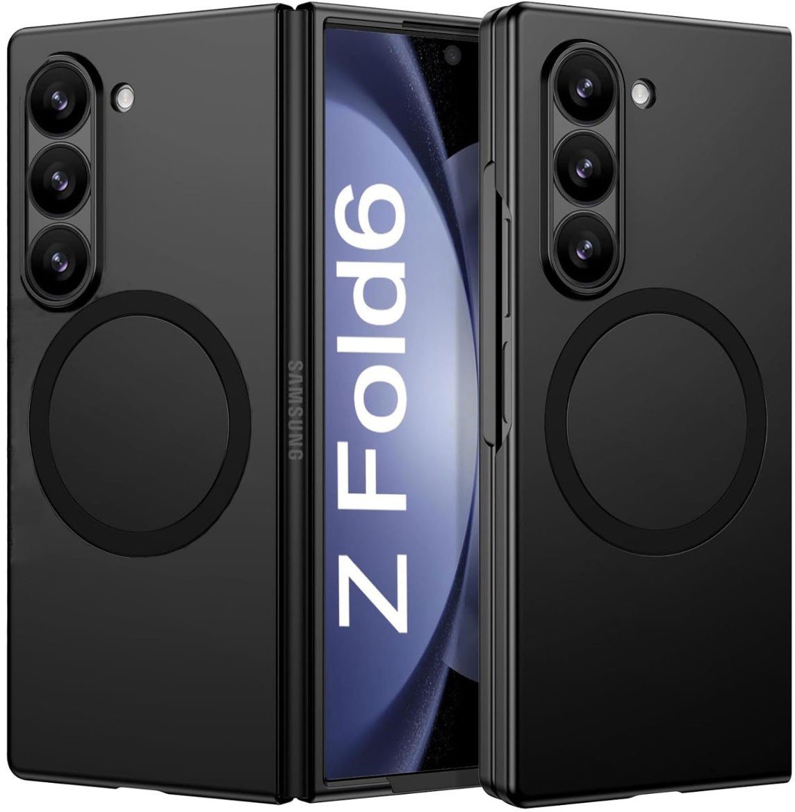 Etui Supero Magmat z MagSafe do Galaxy Z Fold 6, czarne
