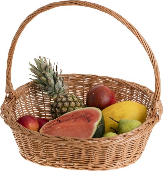 WickerPL Wiklinowy Kosz na Prezenty 55x47 H14/ 22/ 50 cm