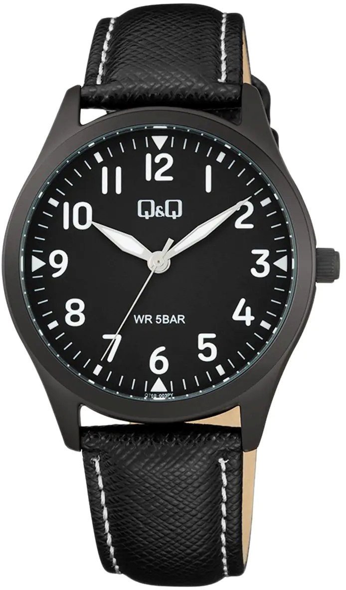 Zegarek Q&Q Q76B-003P męski czarny .