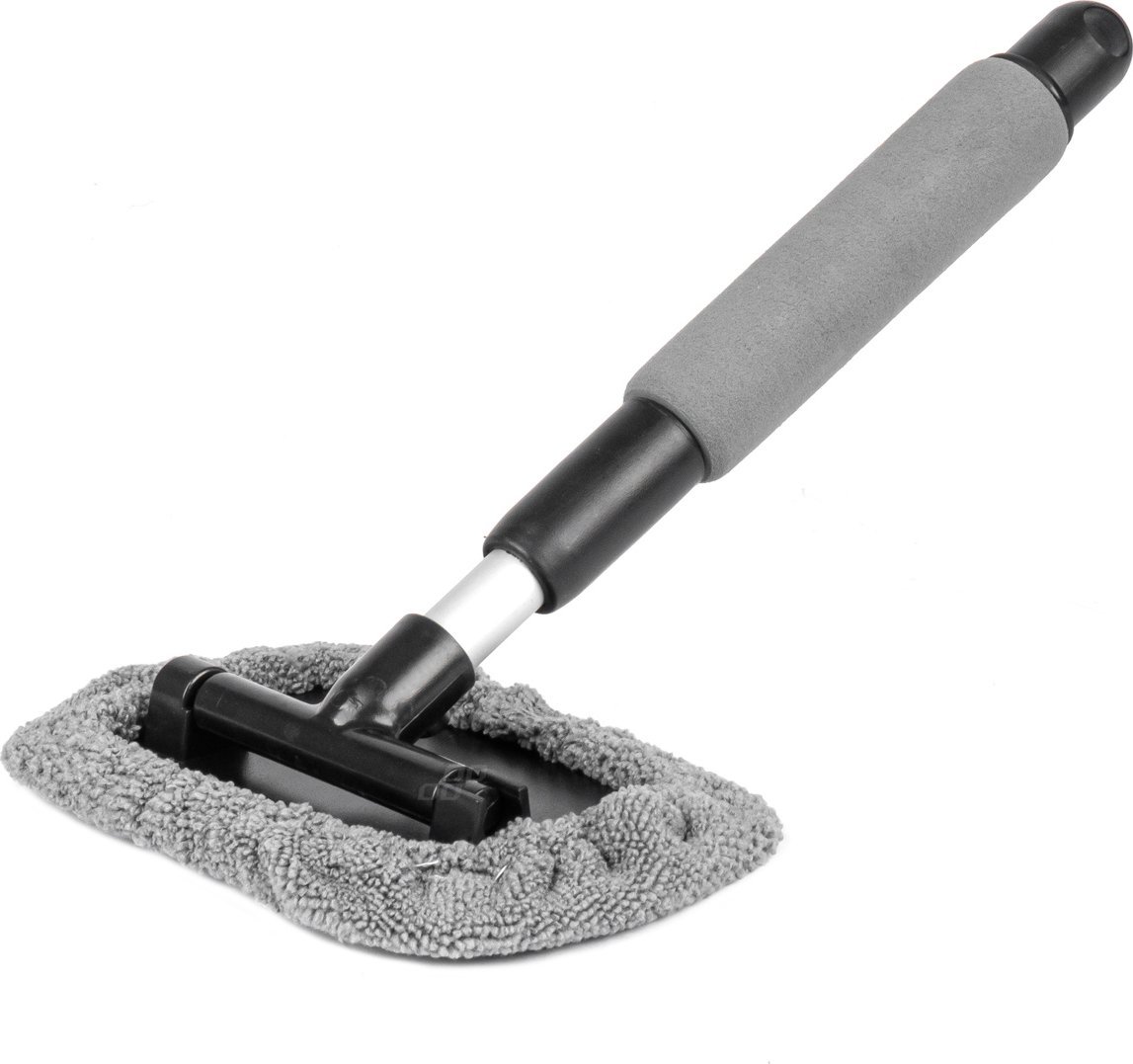 AMiO Myjka do szyb okien luster teleskopowa prostokątna mikrofibra 30,5/46 cm amio-03859