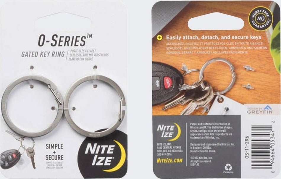 NiteIze Kółko Do Kluczy Ze Sprężynującą Bramą Nite Ize OS