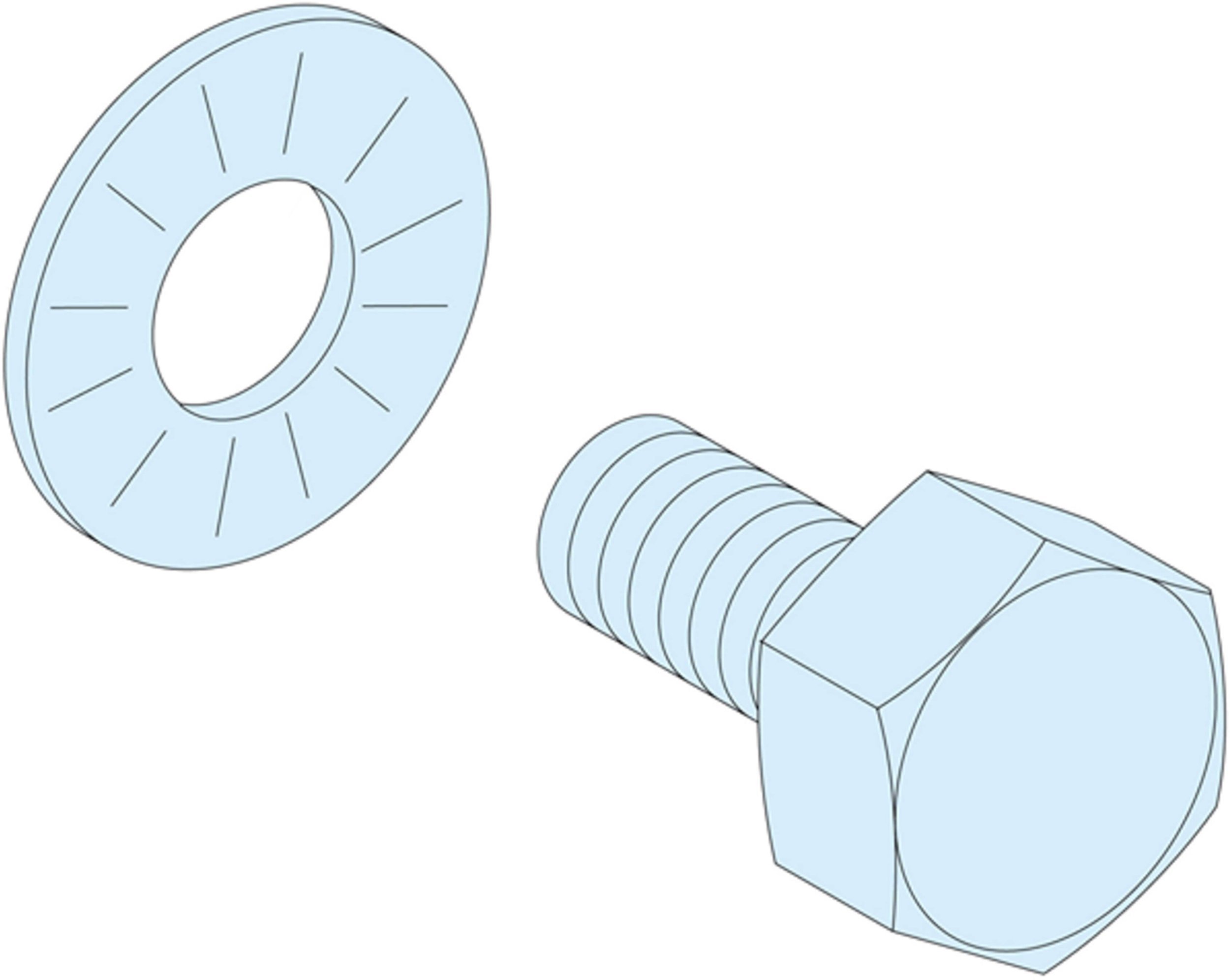 Schneider PrismaSet 40 śrub, M6x16, do szyn gwintowanych, 630A LVS04195