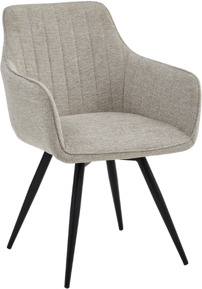 Krzesło obrotowe do salonu BALLO Brego jasno beżowe Signal