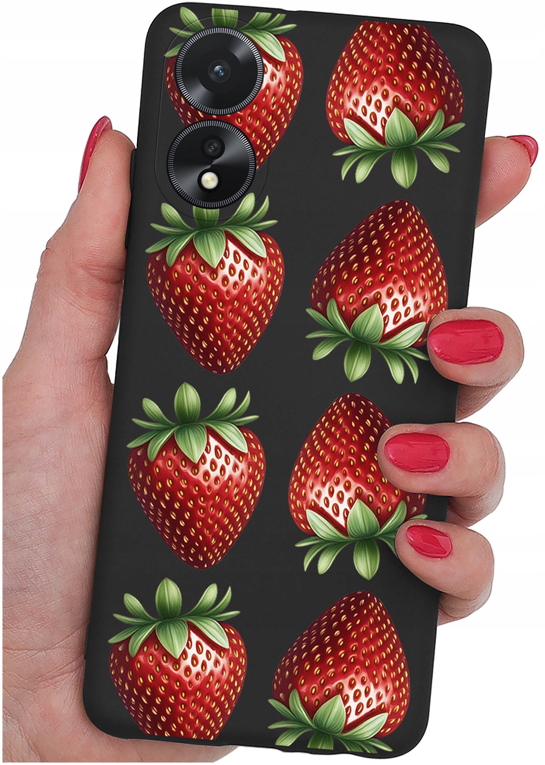 ETUI do Oppo A38 4G WZORY |SILIKONOWE MATT CASE + SZKŁO 9H