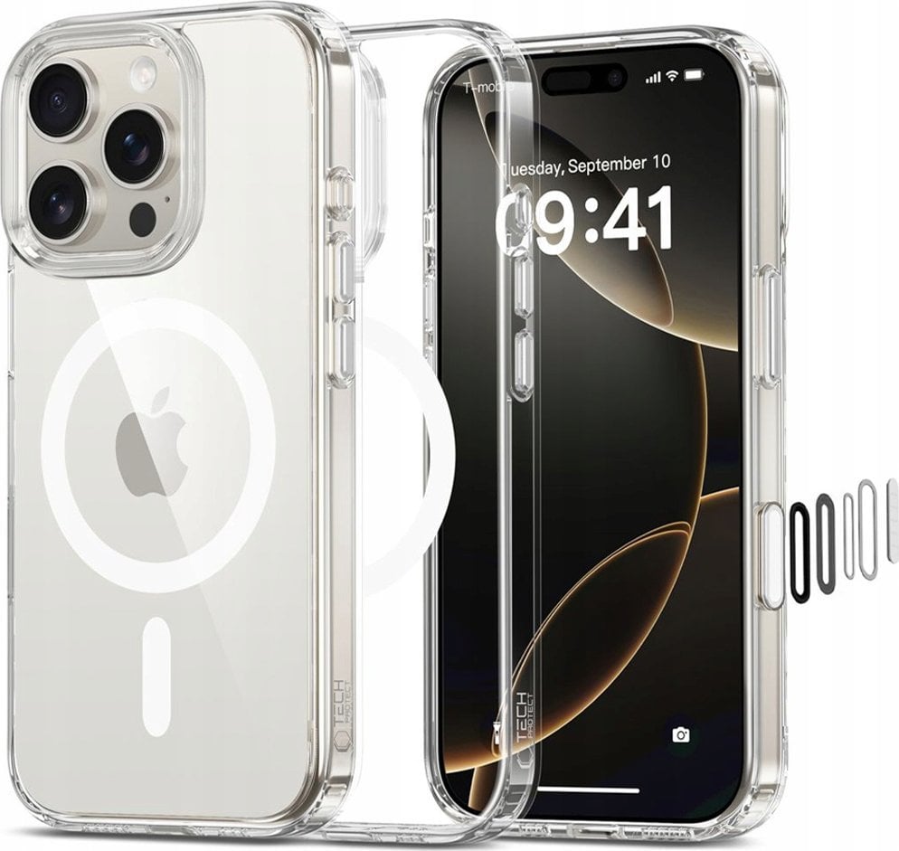 TECH-PROTECT FLEXAIR HYBRID CC MAGSAFE IPHONE 16 PRO MAX CLEAR