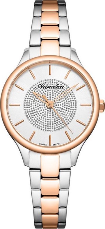 Zegarek Adriatica Zegarek damski Adriatica A3818.R1R3Q CYRKONIE srebrny