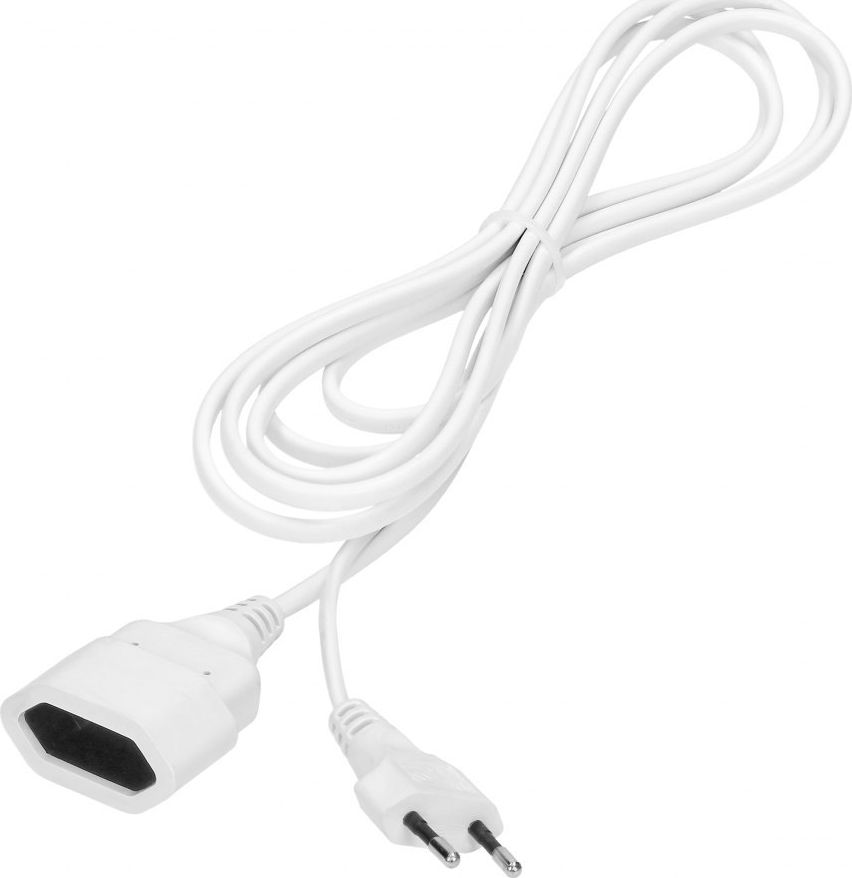 Orno Przedłużacz domowy jednogniazdowy płaski, 1x2P, 1,5m,kabel PVC H03VV-F 2x0,75mm?, 230VAC