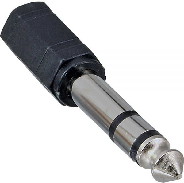 Adapter AV InLine Jack 6.3mm - Jack 3.5mm czarny (99305)