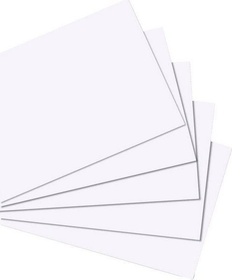 Herlitz Karta indeksowa A6 gładka biały opakowanie 100 sztuk