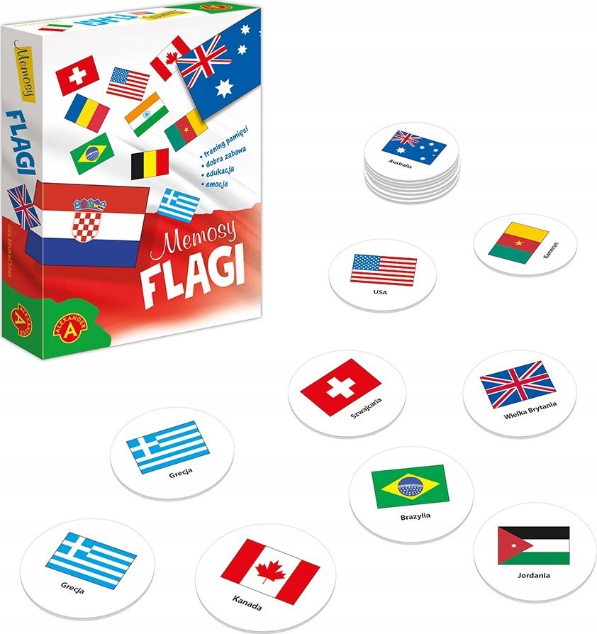 Alexander Gra edukcyjna - memosy Flagi (26993)