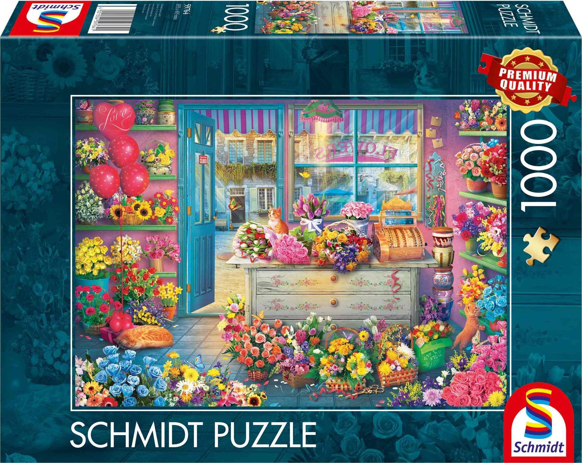 Schmidt Spiele Puzzle PQ 1000 Kwiaciarnia G3