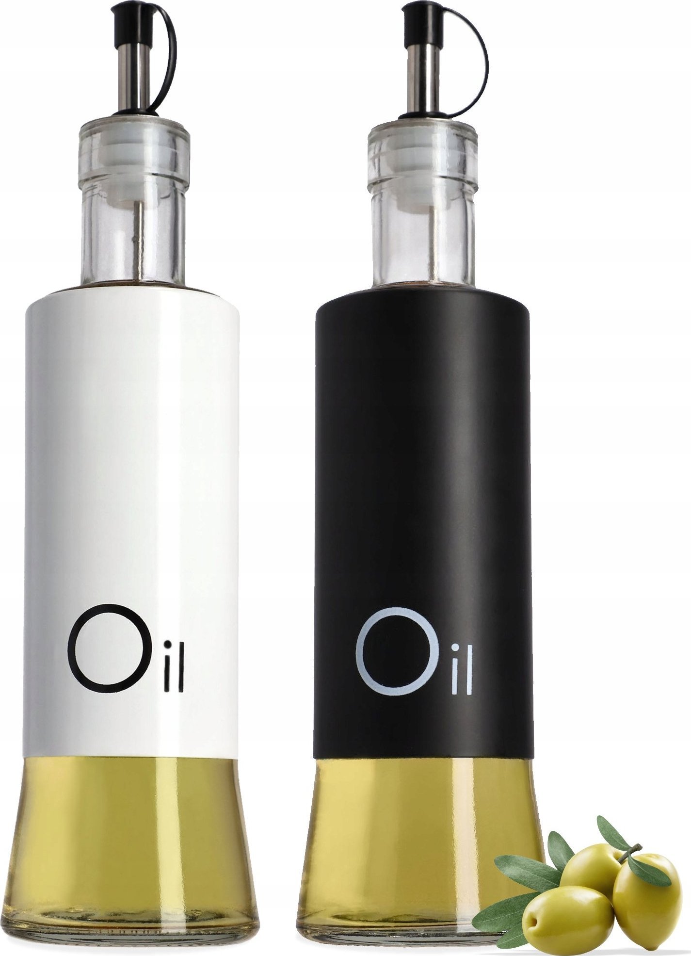 Kadax Butelka Na Oliwę Olej Szklana Dozownik 320ml 2szt